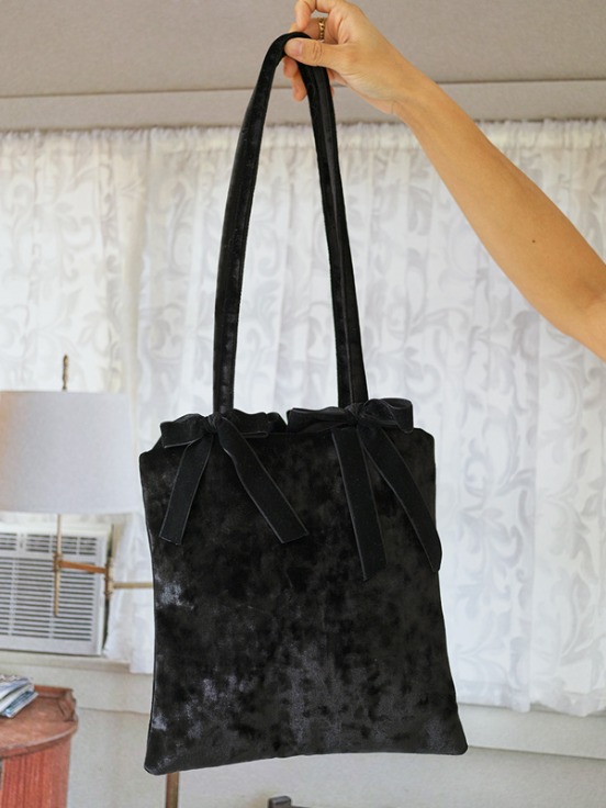 ribbon bag / black